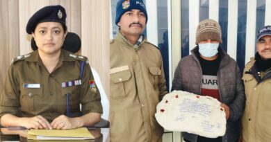 मनेरी पुलिस ने 1 किलो 115 ग्राम चरस के साथ तस्कर को किया गिरफ्तार