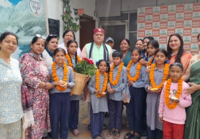 “फूलदेई” पर मासूम मुस्कान और लोक संस्कृति से महका भाजपा मुख्यालय