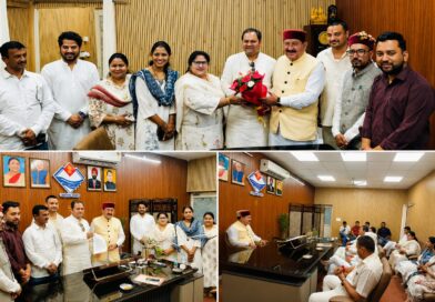 ब्लॉक प्रमुख संगठन के प्रतिनिधियों ने मंत्री भरत सिंह चौधरी से की शिष्टाचार भेंट