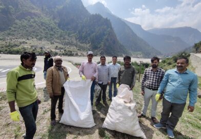 झाला से गंगोत्री तक चला विशेष स्वच्छता अभियान, यात्रा मार्ग से हटाया 50 बोरा प्लास्टिक कचरा