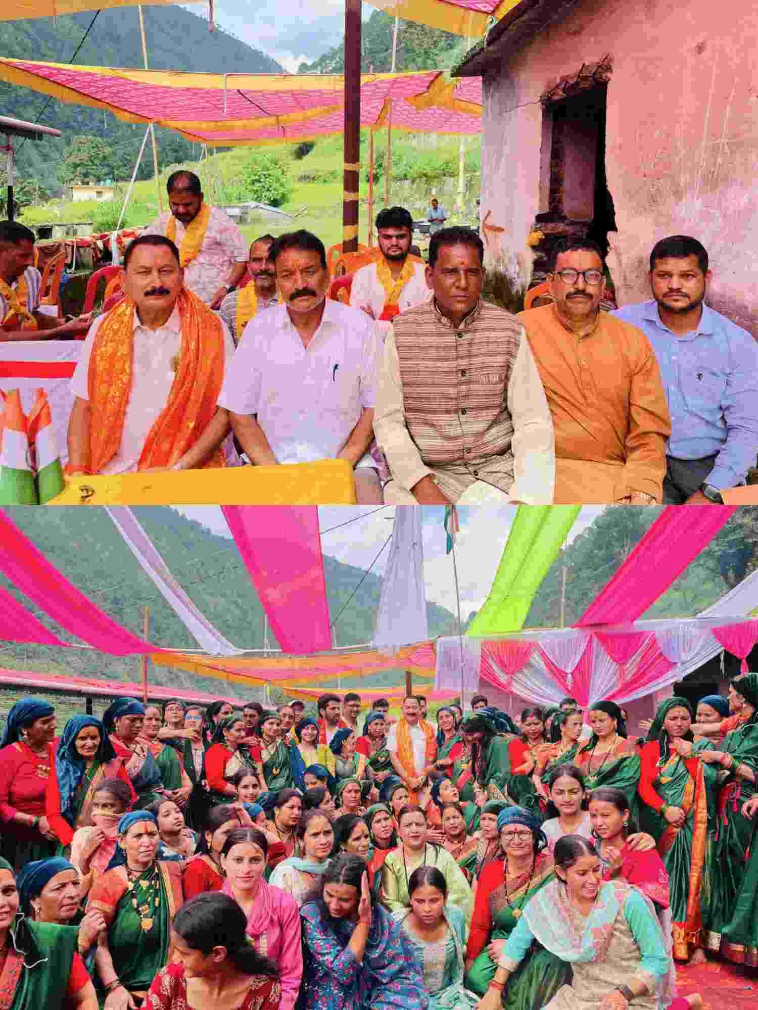 स्वतंत्रता दिवस पर डिडसारी में पारंपरिक थोलू-ध्याणी मिलन कार्यक्रम में शामिल हुए पूर्व विधायक विजयपाल सजवाण.