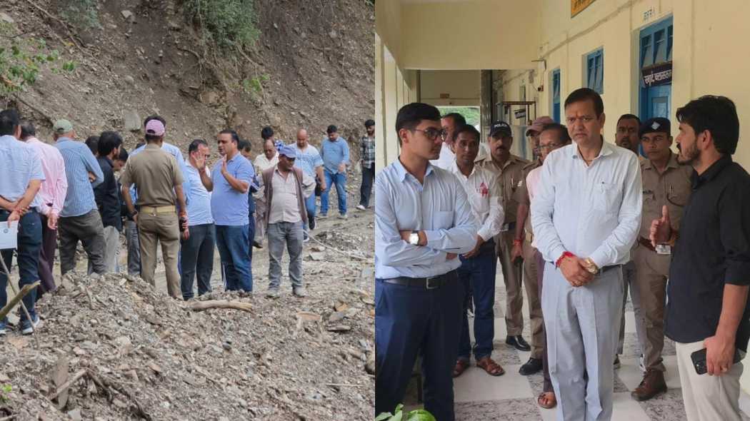 एसडीएम अंशुल भट्ट ने सड़क, स्कूल और अस्पताल का लिया जायजा