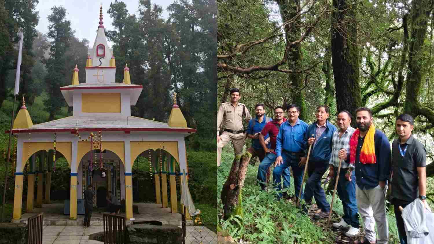नागटिब्बा मंदिर और ट्रैक की व्यवस्थाओं का एडीएम ने लिया जायजा